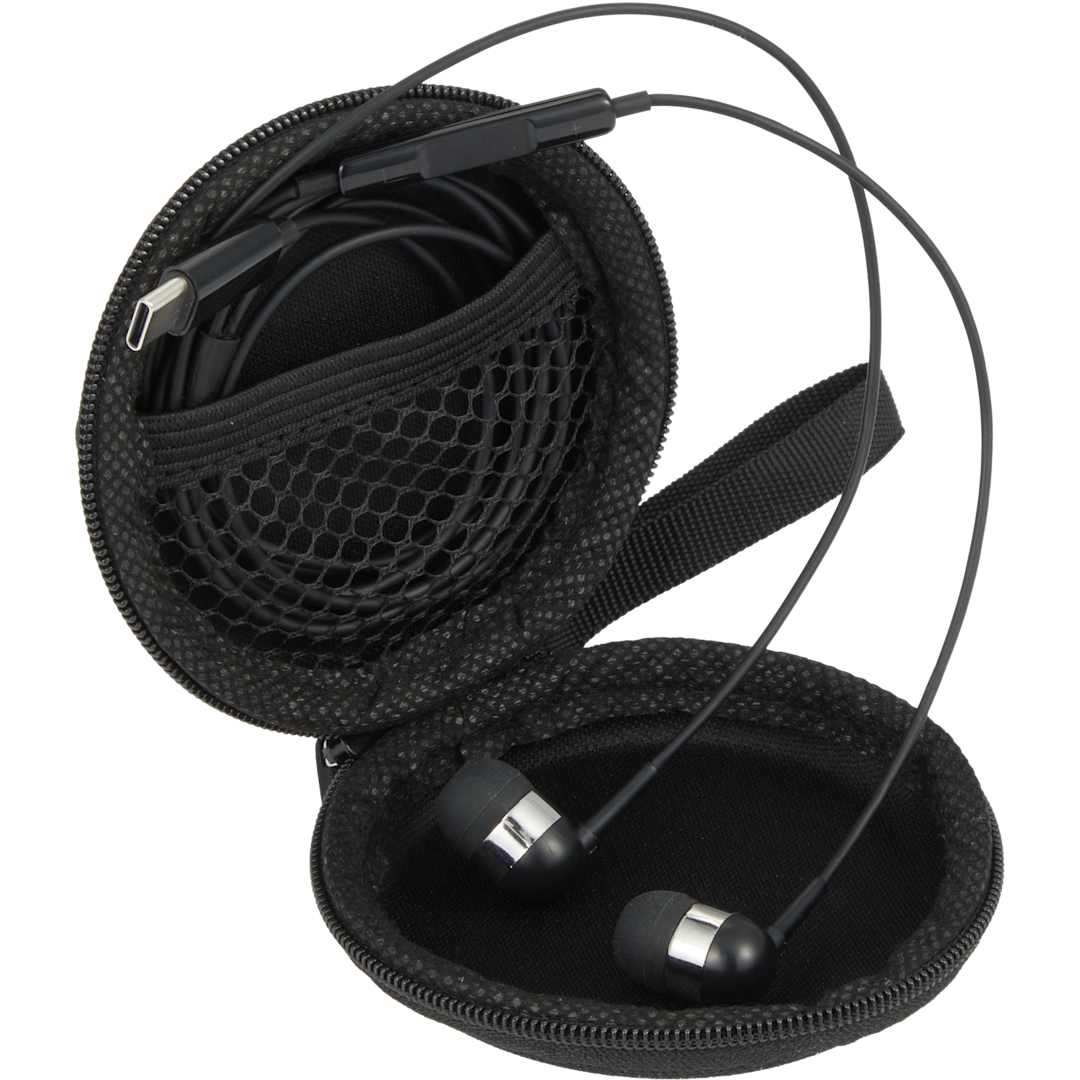 Bullet ZipSound USB-C Wired Earbuds with Microphone - SM-2998 Black