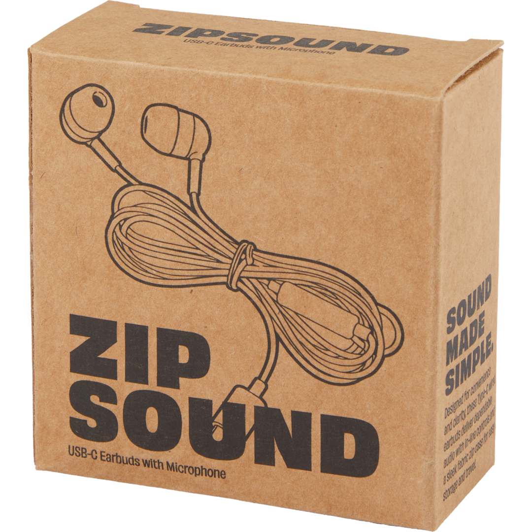 Bullet ZipSound USB-C Wired Earbuds with Microphone - SM-2998 White