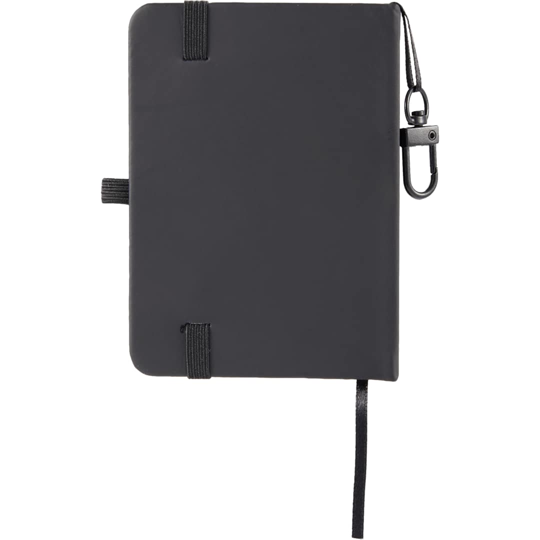 Mini Recycled Notebook w/ Clip - SM-5355 Black