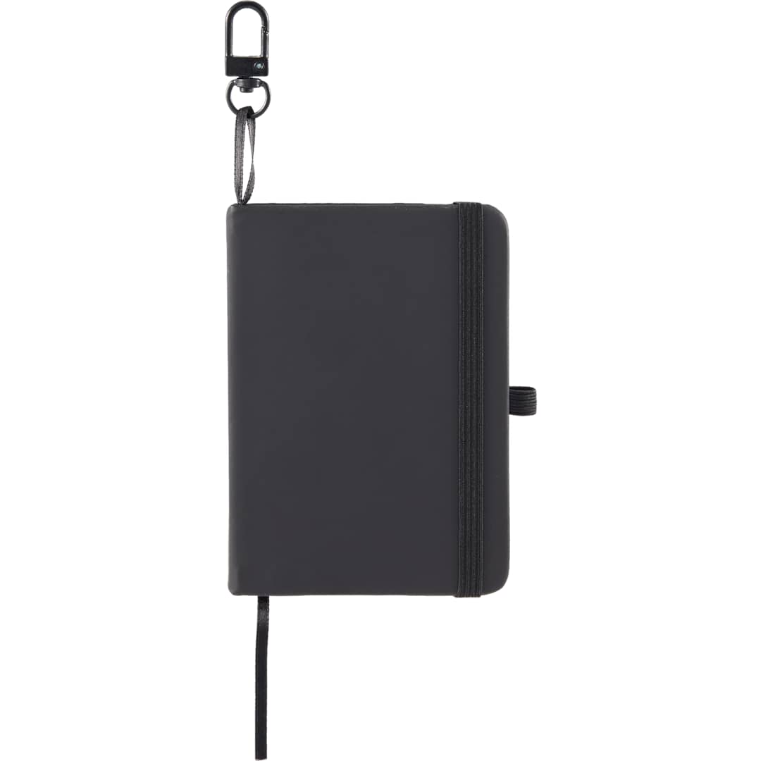 Mini Recycled Notebook w/ Clip - SM-5355 Black