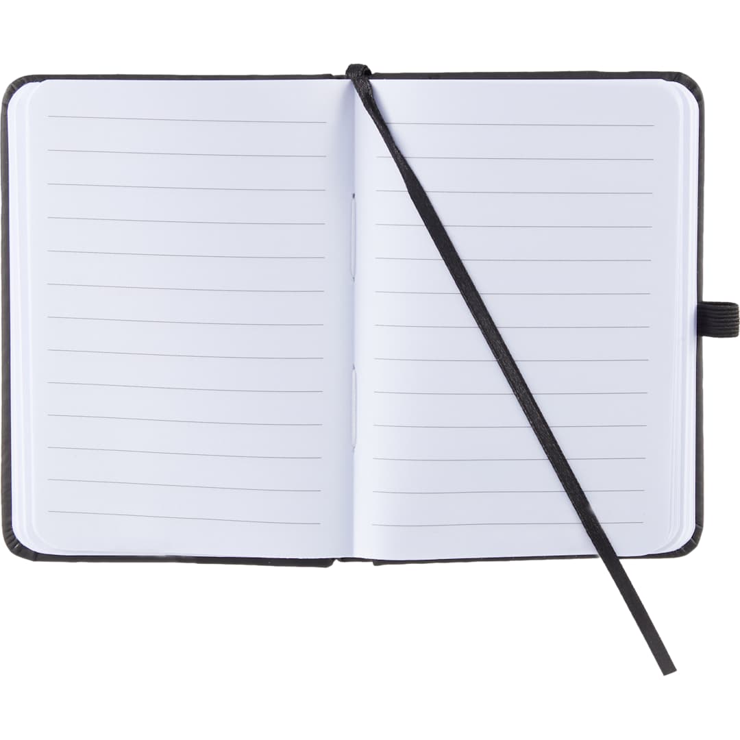 Mini Recycled Notebook w/ Clip - SM-5355 Black
