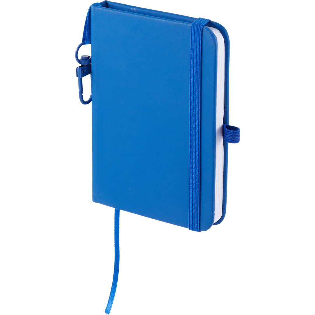Mini Recycled Notebook w/ Clip - SM-5355 Blue