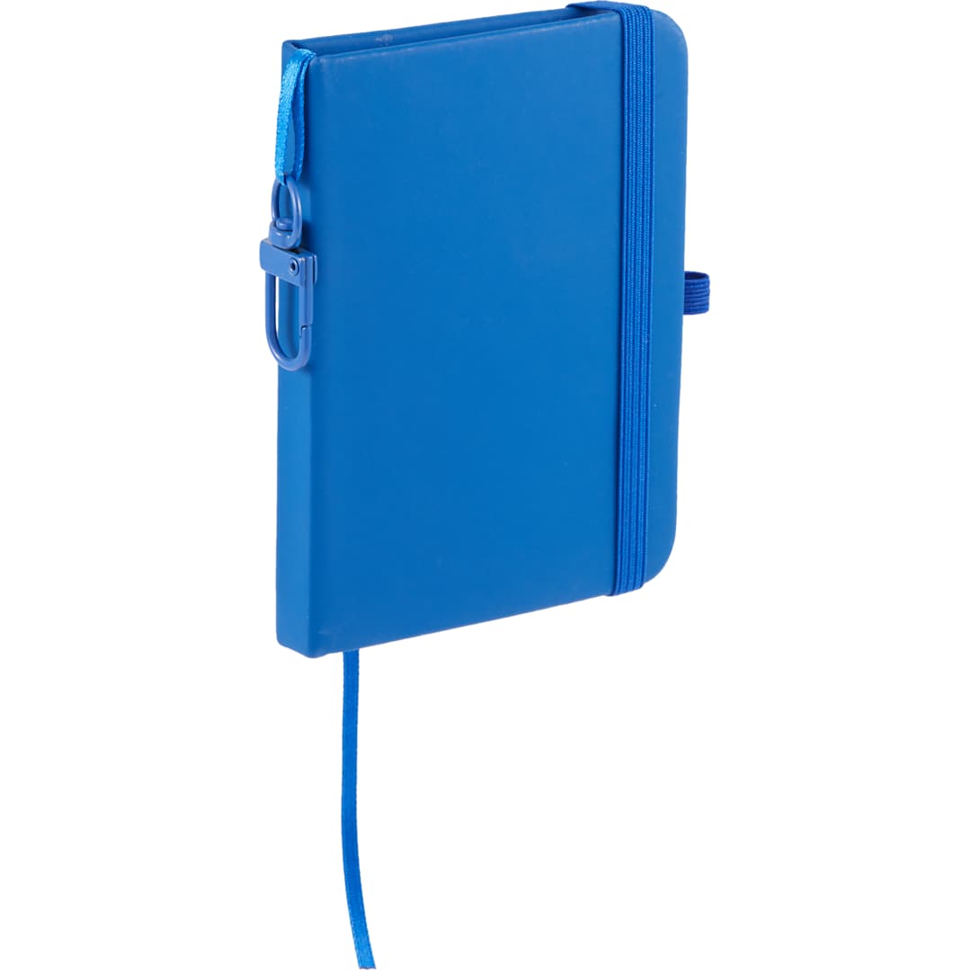 Mini Recycled Notebook w/ Clip - SM-5355 Blue