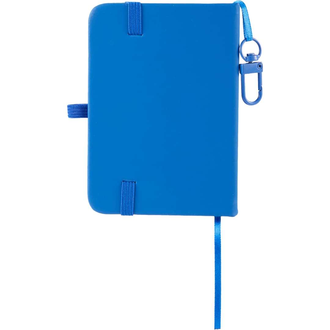 Mini Recycled Notebook w/ Clip - SM-5355 Blue