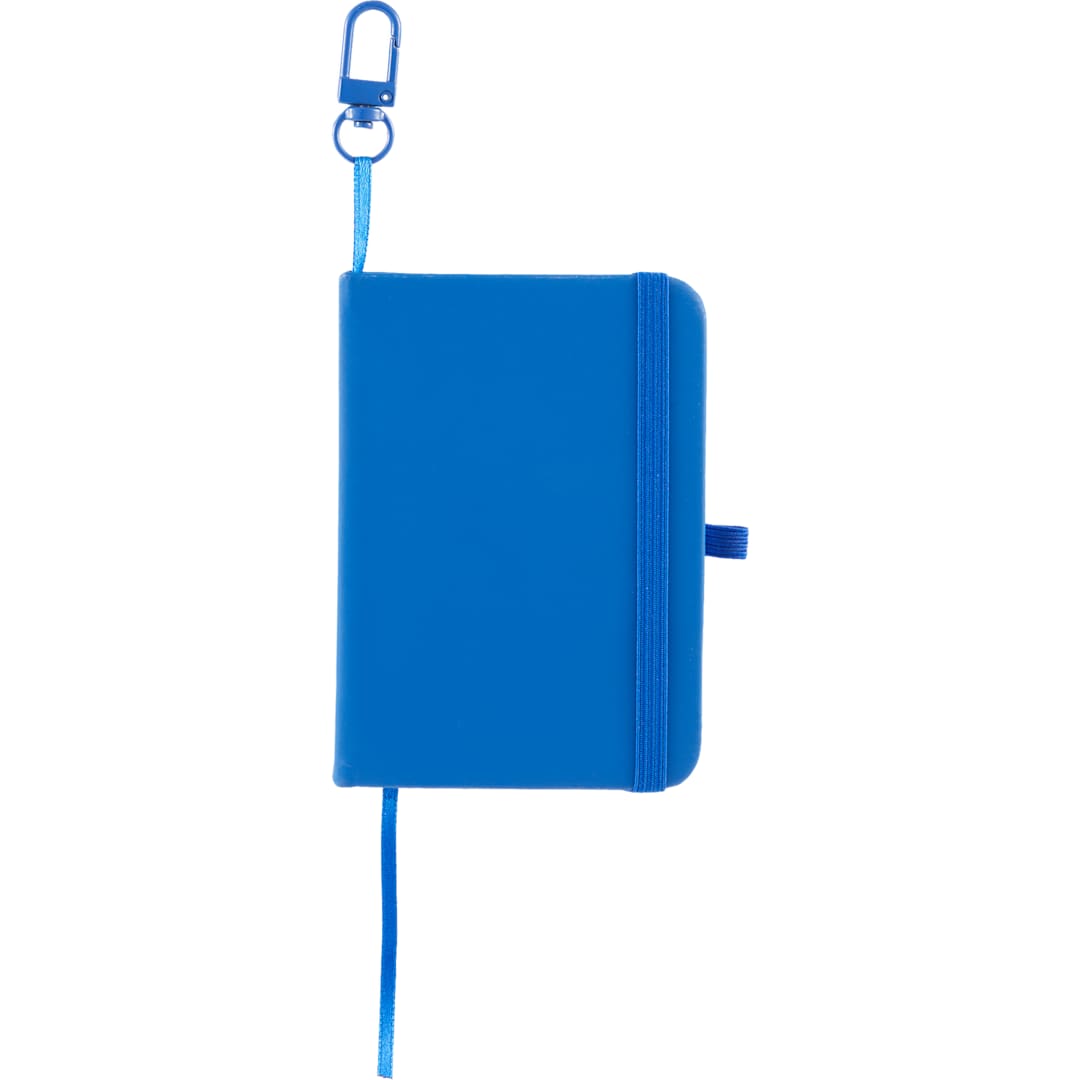 Mini Recycled Notebook w/ Clip - SM-5355 Blue