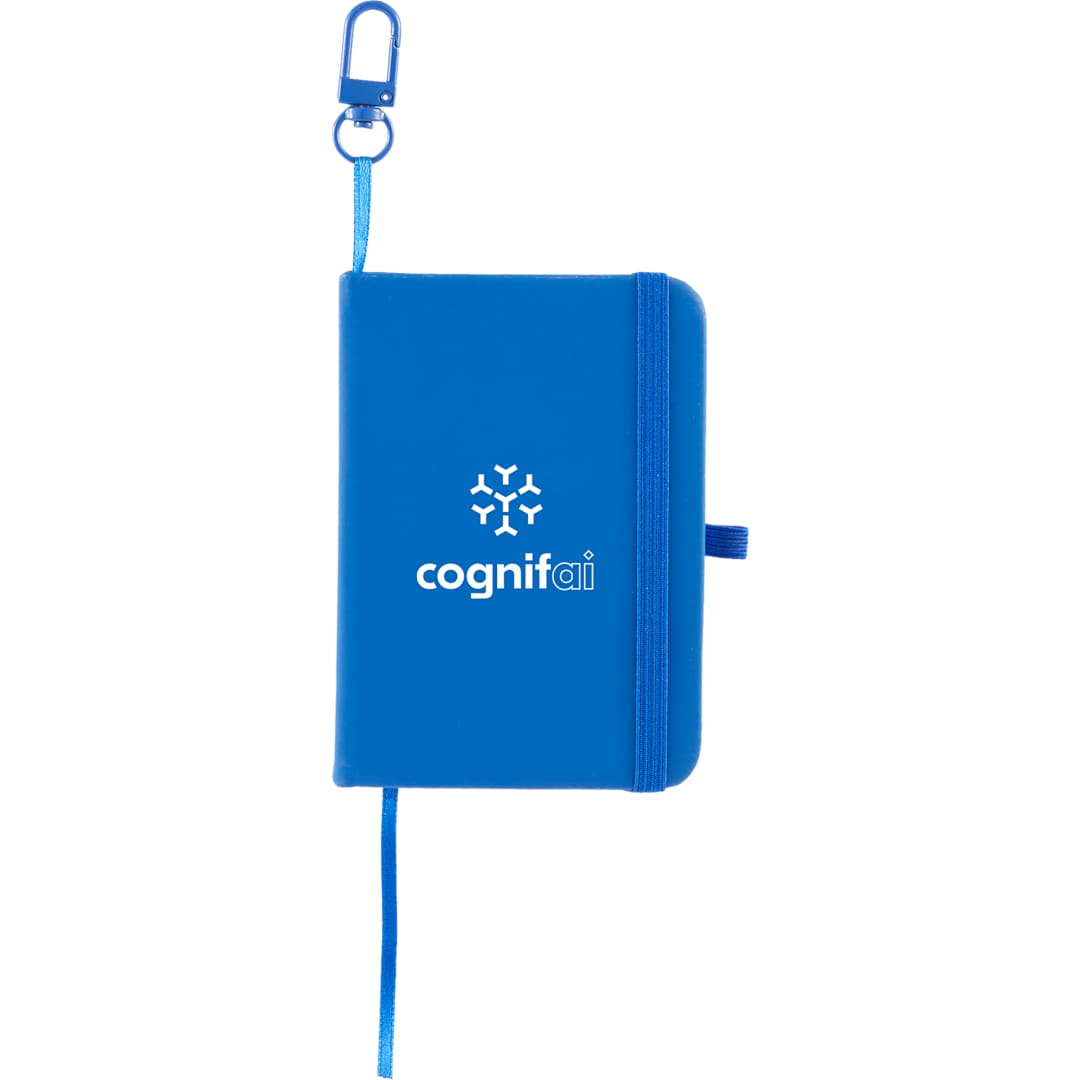 Mini Recycled Notebook w/ Clip - SM-5355 Blue