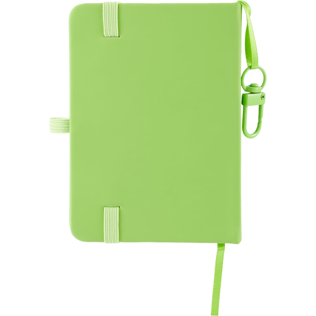 Mini Recycled Notebook w/ Clip - SM-5355 Green