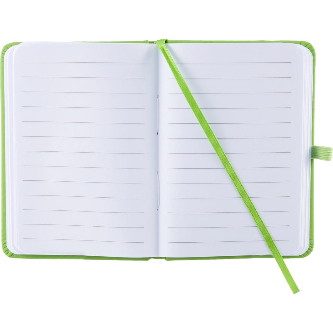 Mini Recycled Notebook w/ Clip - SM-5355 Green