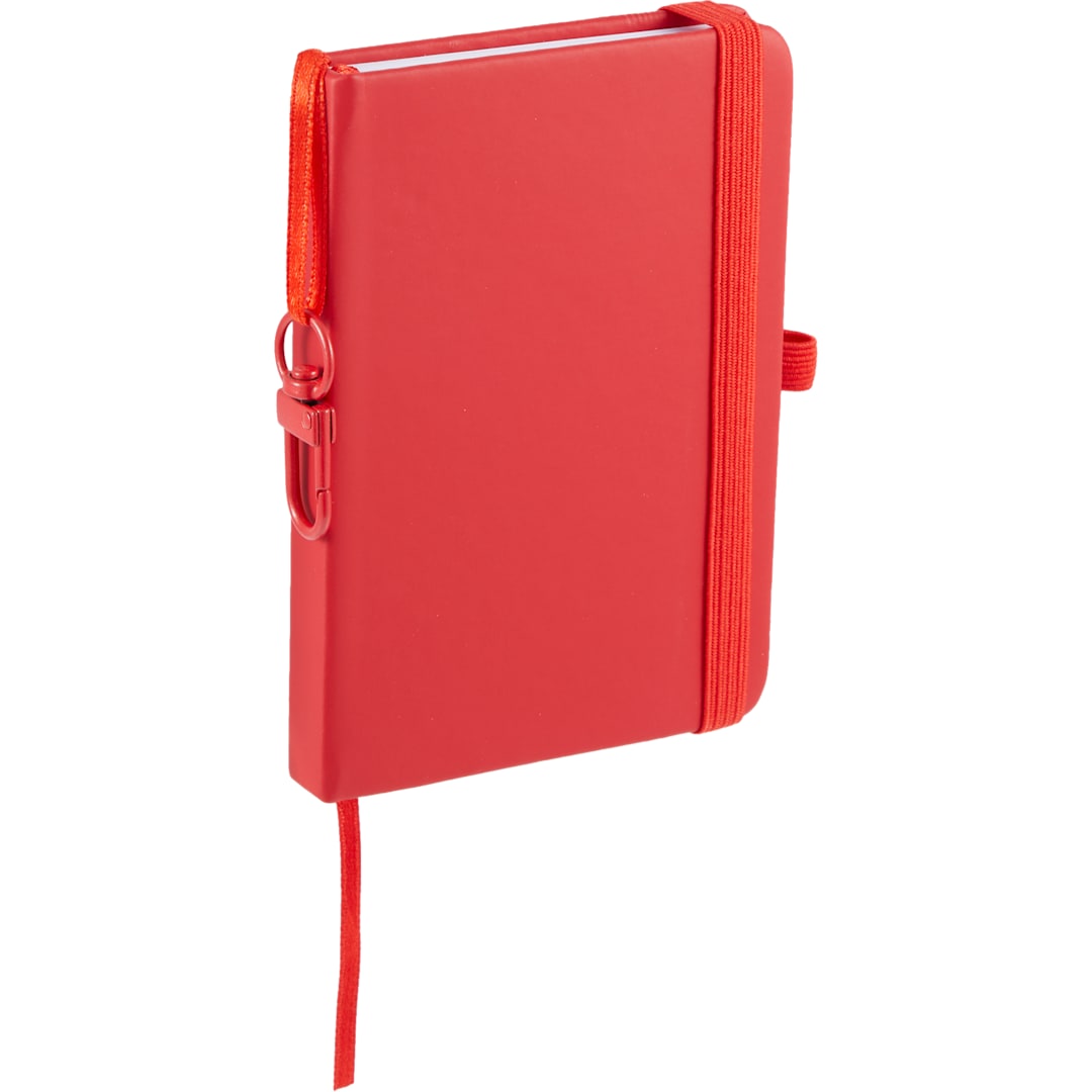 Mini Recycled Notebook w/ Clip - SM-5355 Red