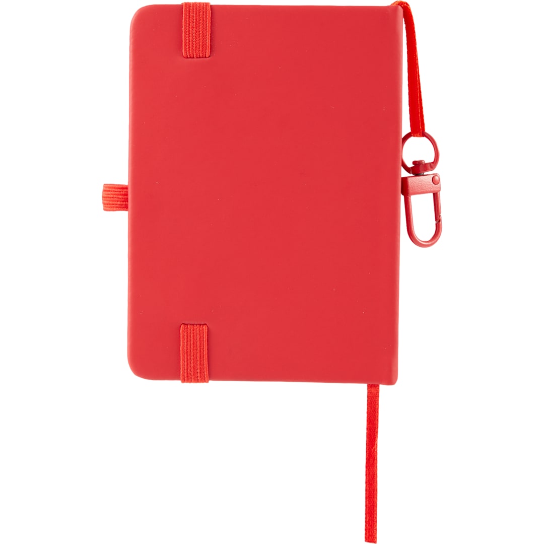 Mini Recycled Notebook w/ Clip - SM-5355 Red