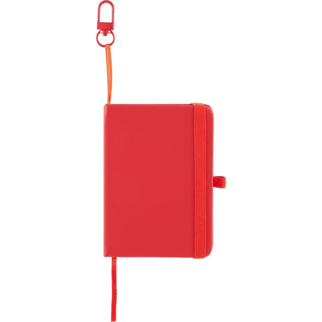 Mini Recycled Notebook w/ Clip - SM-5355 Red
