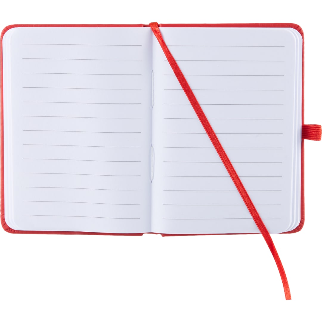 Mini Recycled Notebook w/ Clip - SM-5355 Red