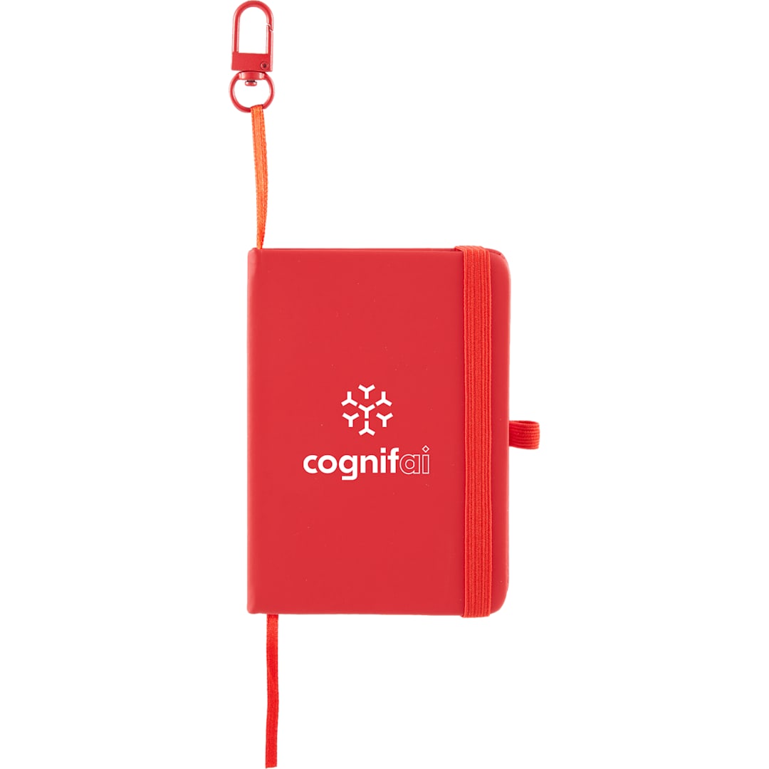 Mini Recycled Notebook w/ Clip - SM-5355 Red