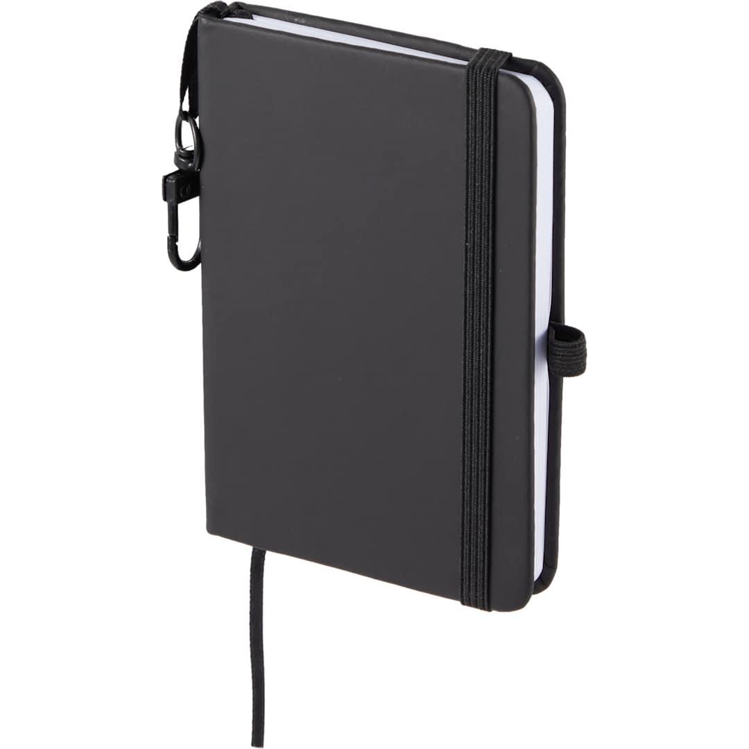 Mini Recycled Notebook w/ Clip - SM-5355 Black