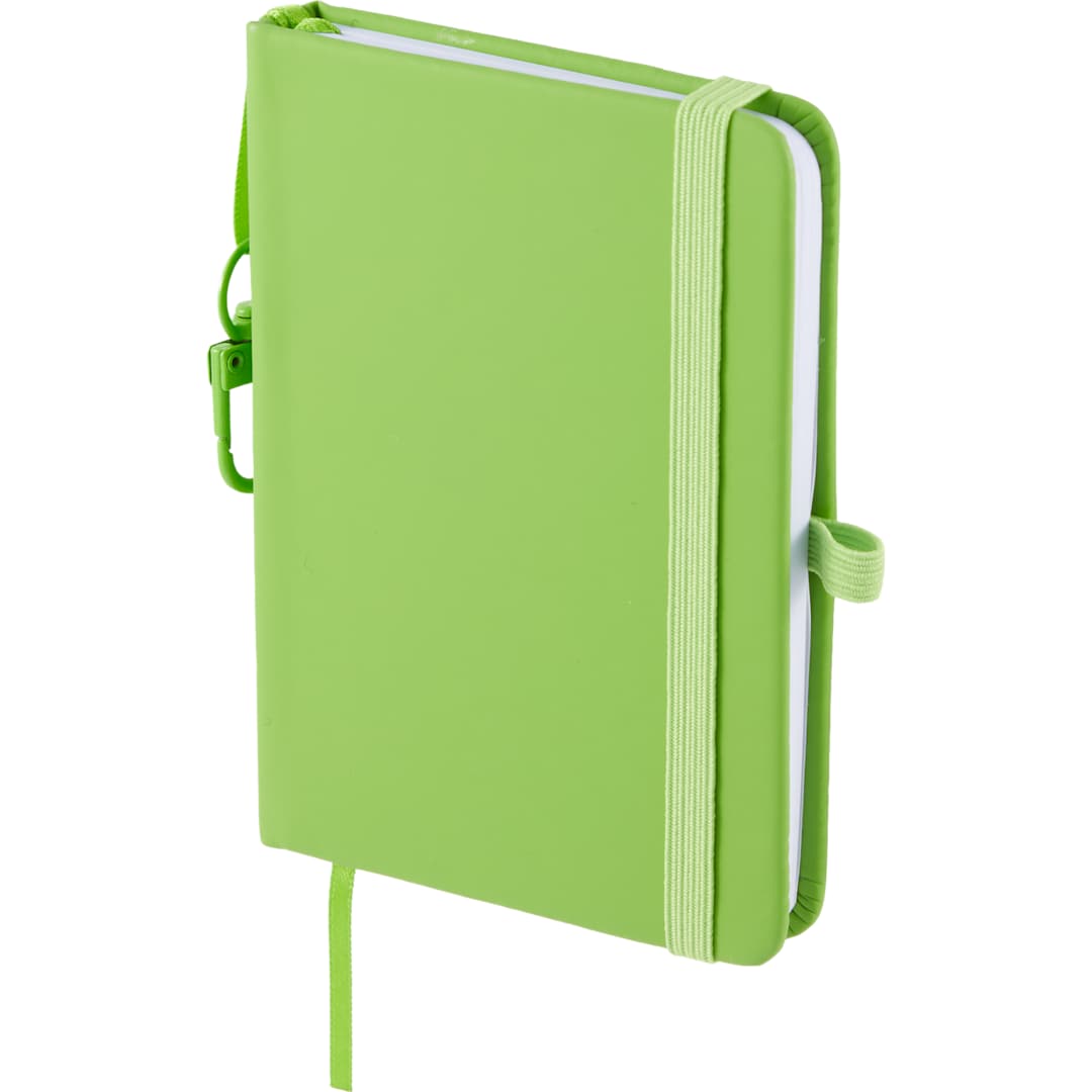 Mini Recycled Notebook w/ Clip - SM-5355 Green