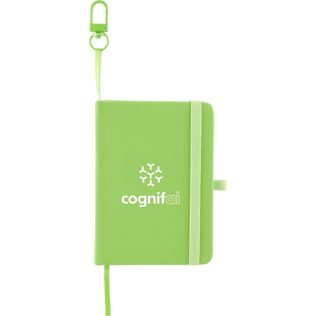 Mini Recycled Notebook w/ Clip - SM-5355 Green
