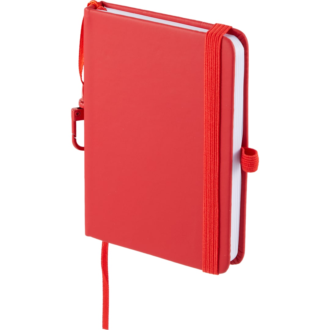 Mini Recycled Notebook w/ Clip - SM-5355 Red