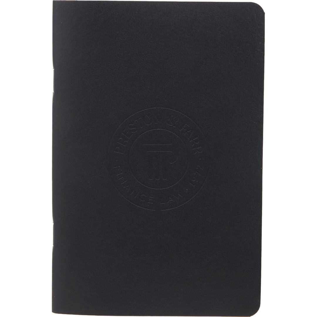 4" x 6" FSC® Recycled Pocket Stapled Notebook - SM-5358 Black