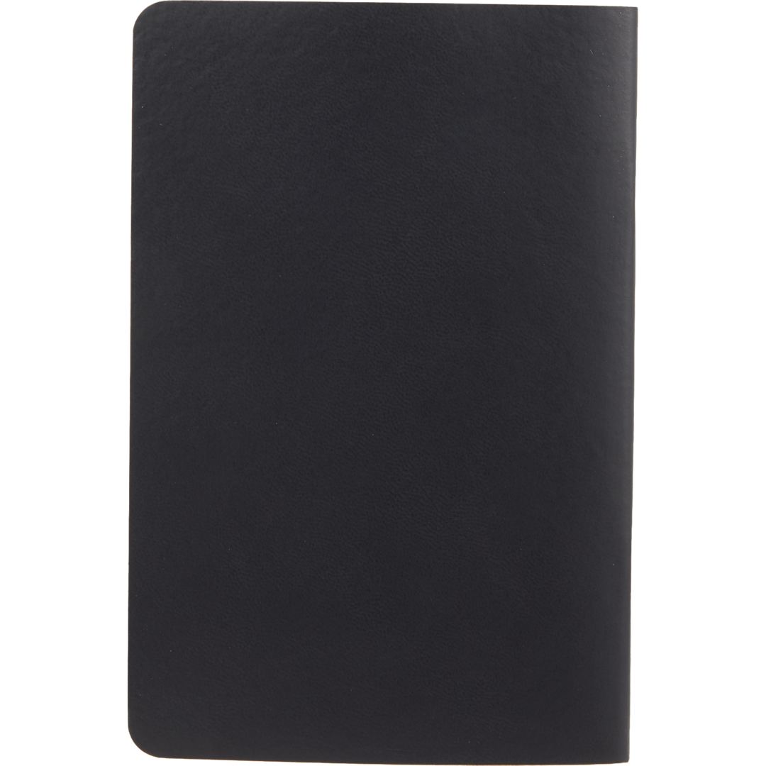 Bullet 4" x 6" FSC® Recycled Pocket Stapled Notebook - SM-5358 Black