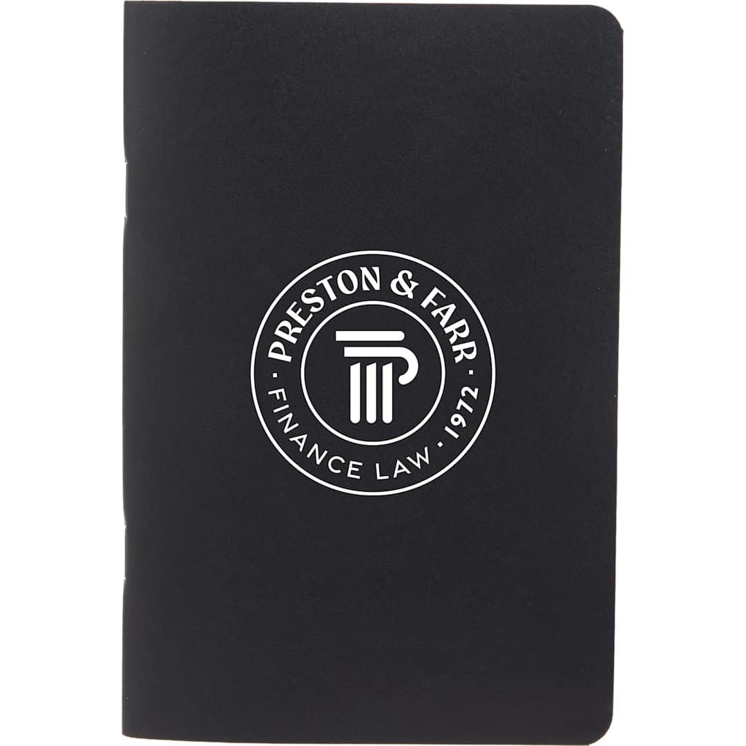 Bullet 4" x 6" FSC® Recycled Pocket Stapled Notebook - SM-5358 Black