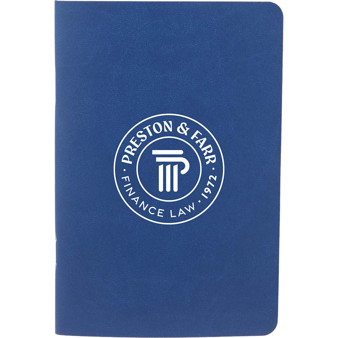 Bullet 4" x 6" FSC® Recycled Pocket Stapled Notebook - SM-5358 Blue