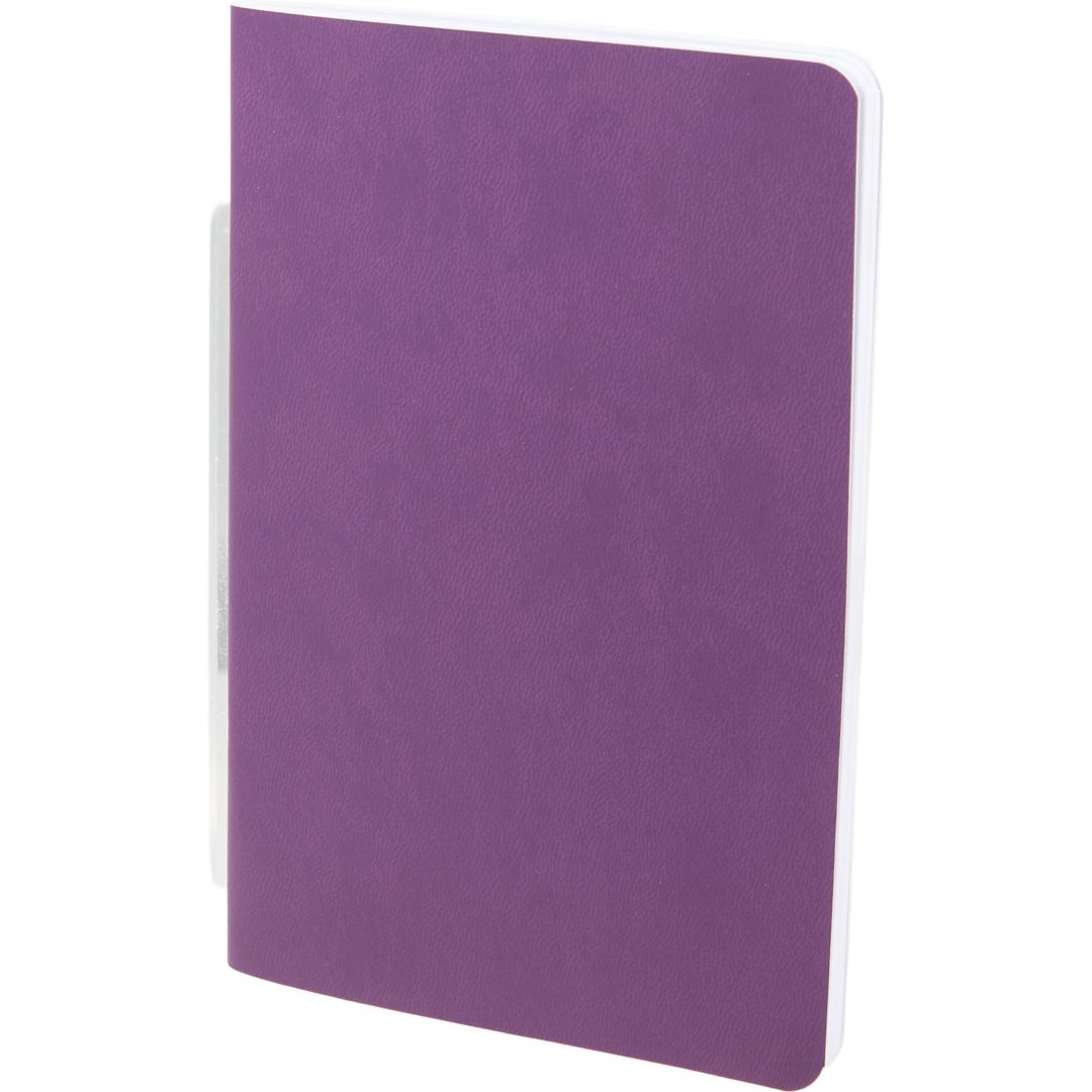 Bullet 4" x 6" FSC® Recycled Pocket Stapled Notebook - SM-5358 Purple