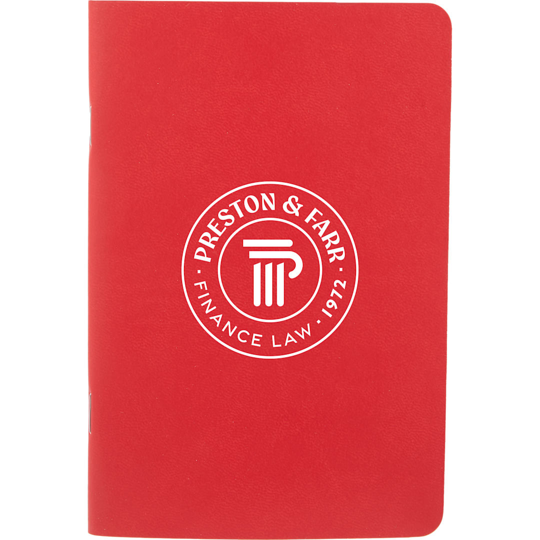Bullet 4" x 6" FSC® Recycled Pocket Stapled Notebook - SM-5358 Red
