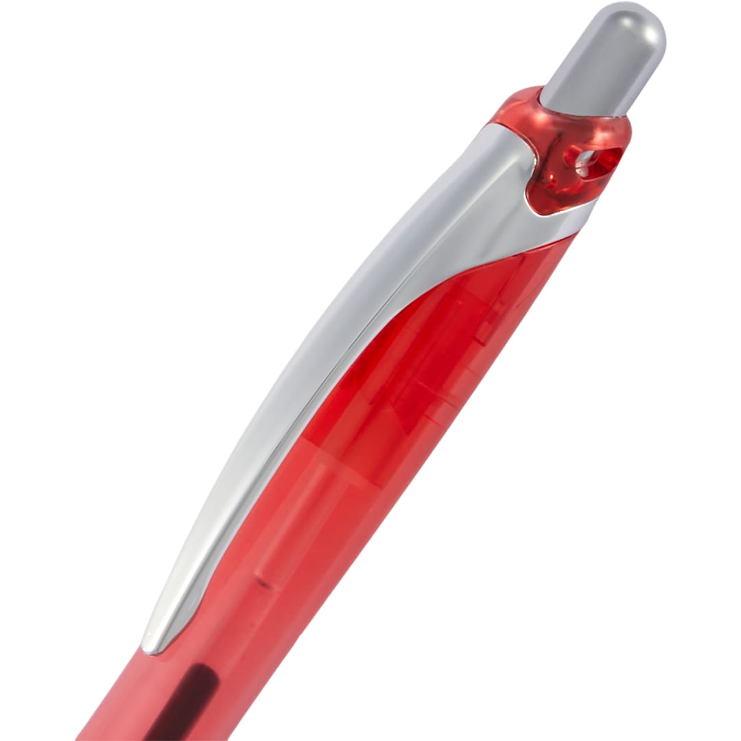 Bullet Pivot Translucent Recycled Gel Pen - SM-5362 Red
