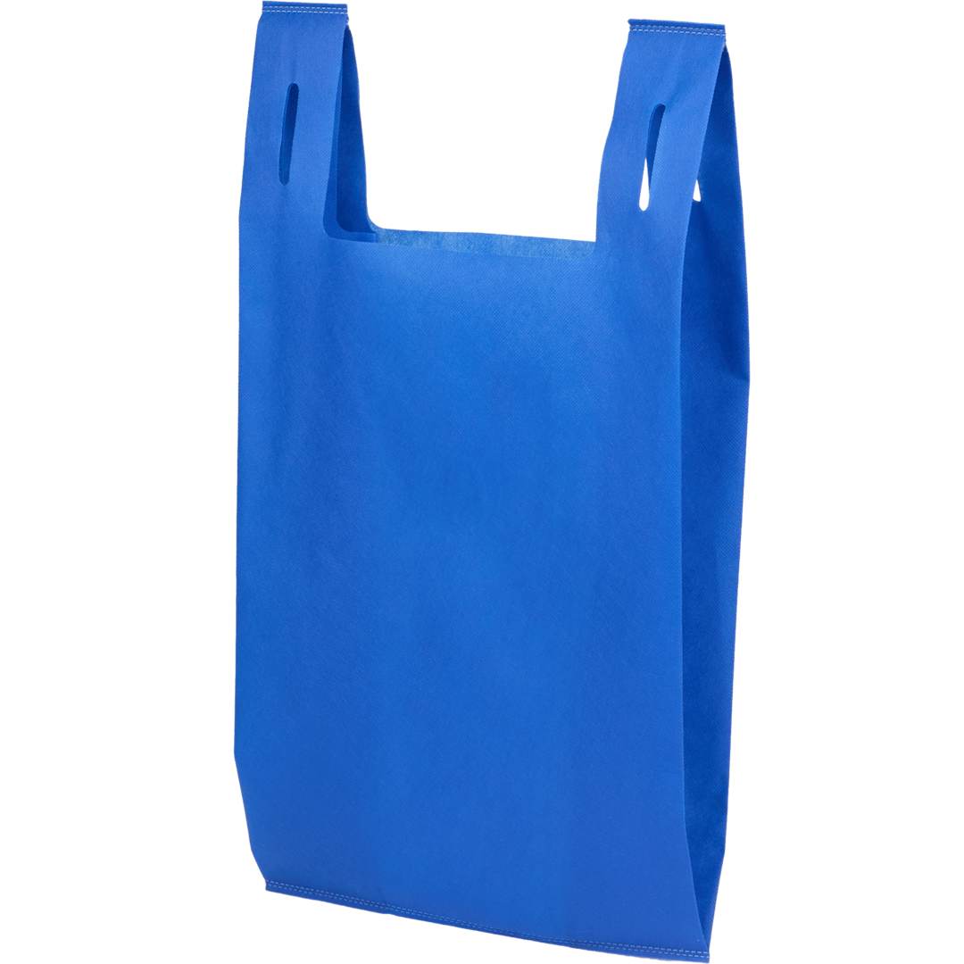 Recycled Non-Woven T-Shirt Tote - SM-5461 Blue