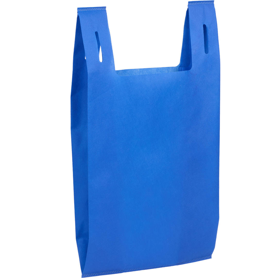 Recycled Non-Woven T-Shirt Tote - SM-5461 Blue