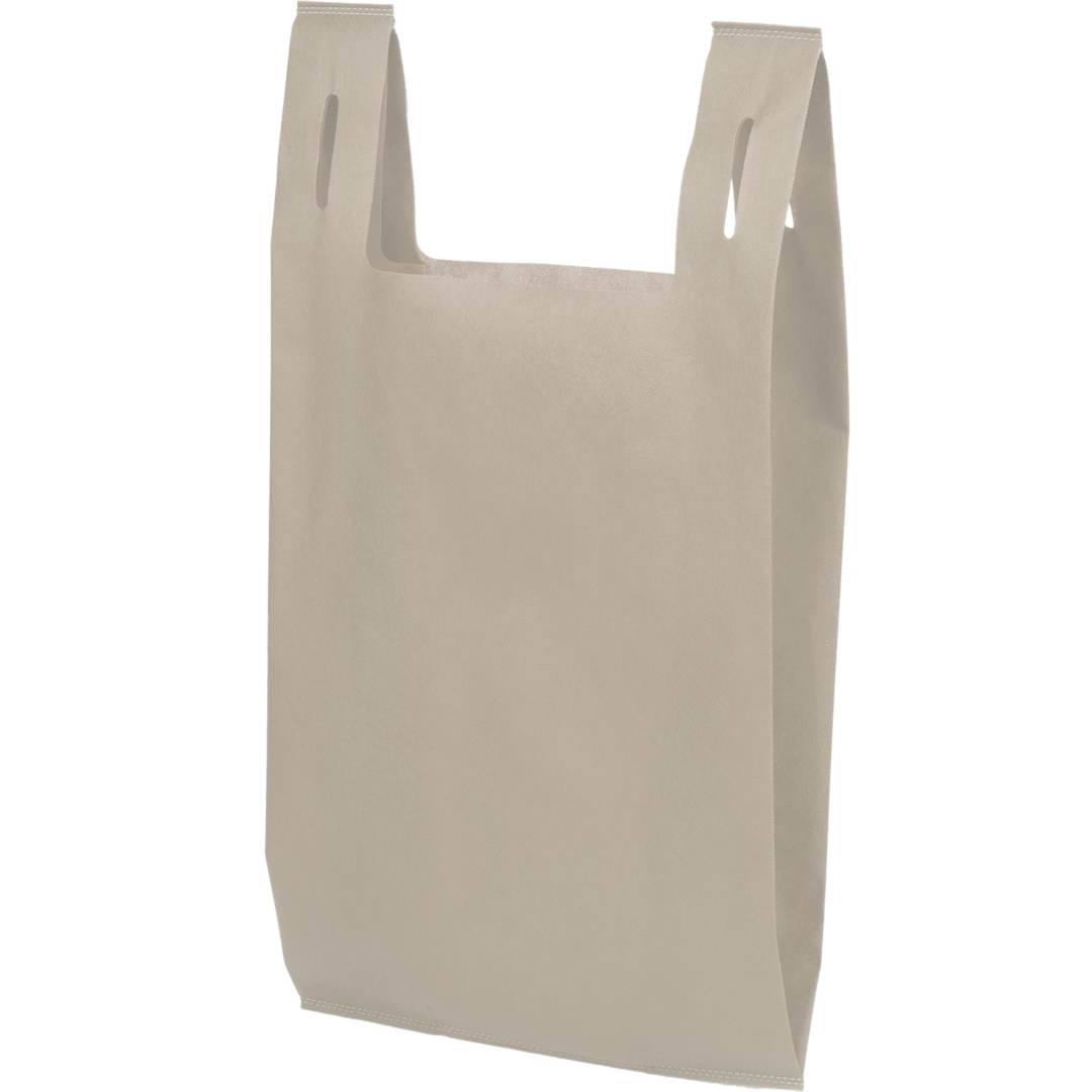 Recycled Non-Woven T-Shirt Tote - SM-5461 Tan
