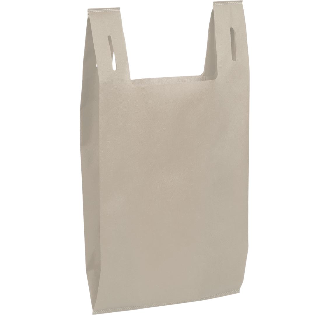 Recycled Non-Woven T-Shirt Tote - SM-5461 Tan