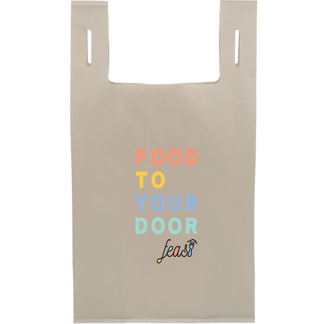 Recycled Non-Woven T-Shirt Tote - SM-5461 Tan