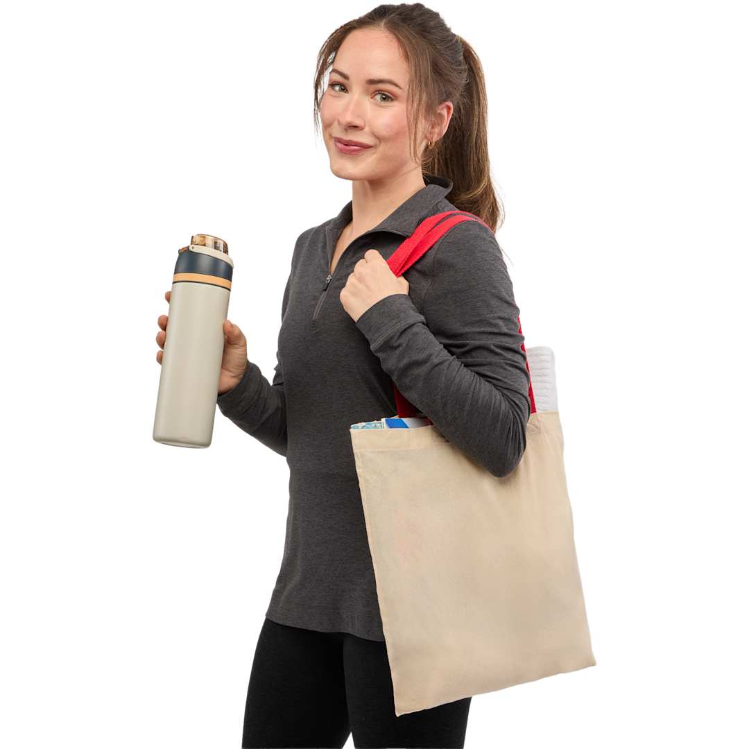 Nebraska 4oz Recycled Cotton Convention Tote - SM-5462 Red