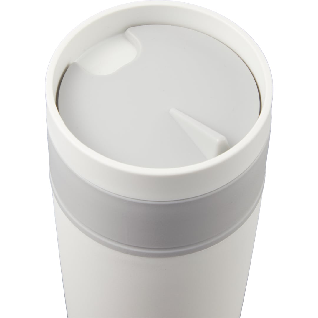Kona RPP Double Wall Tumbler w/ Swivel Lid 16oz - SM-6555 White