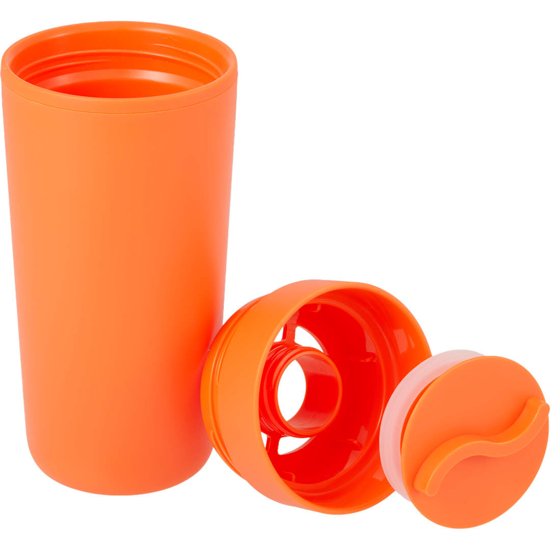 Bullet Lola Recycled Tumbler w/ 360 degree lid 16 oz - SM-6561 Orange