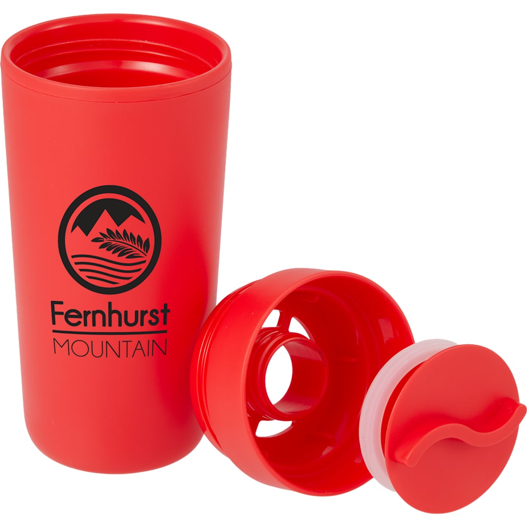 Bullet Lola Recycled Tumbler w/ 360 degree lid 16 oz - SM-6561 Red
