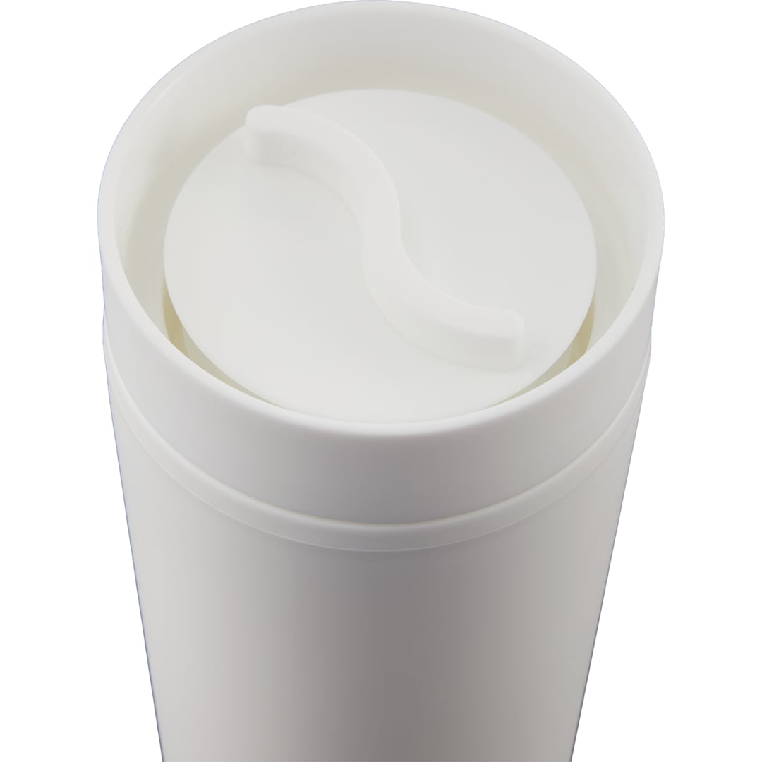 Bullet Lola Recycled Tumbler w/ 360 degree lid 16 oz - SM-6561 White