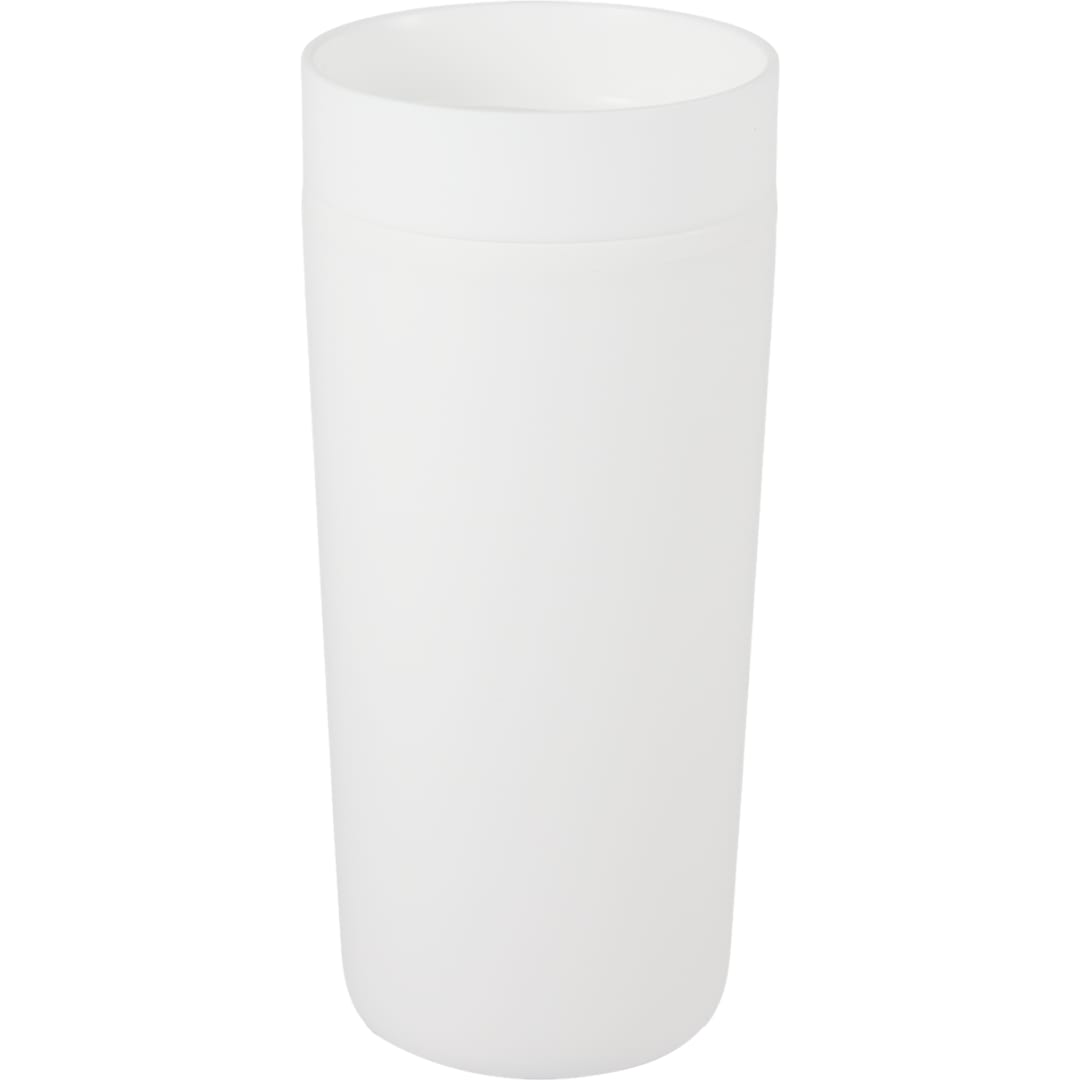 Bullet Lola Recycled Tumbler w/ 360 degree lid 16 oz - SM-6561 White