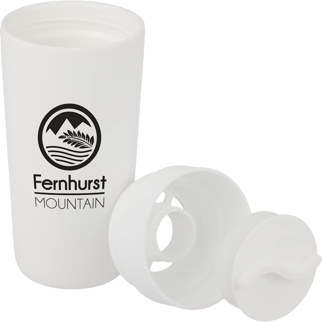Bullet Lola Recycled Tumbler w/ 360 degree lid 16 oz - SM-6561 White