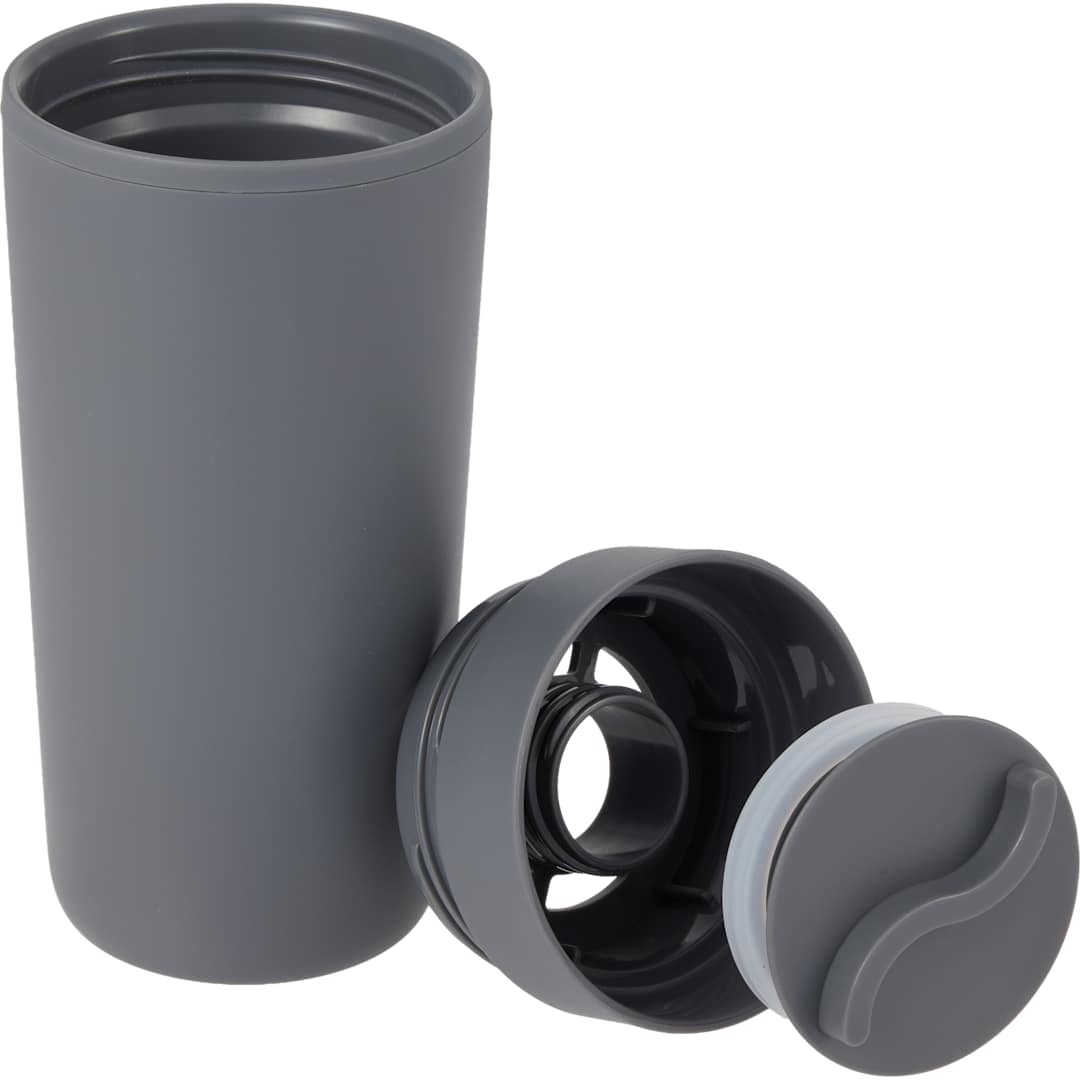 Lola Recycled Tumbler w/ 360 degree lid 16 oz - SM-6561 Gray