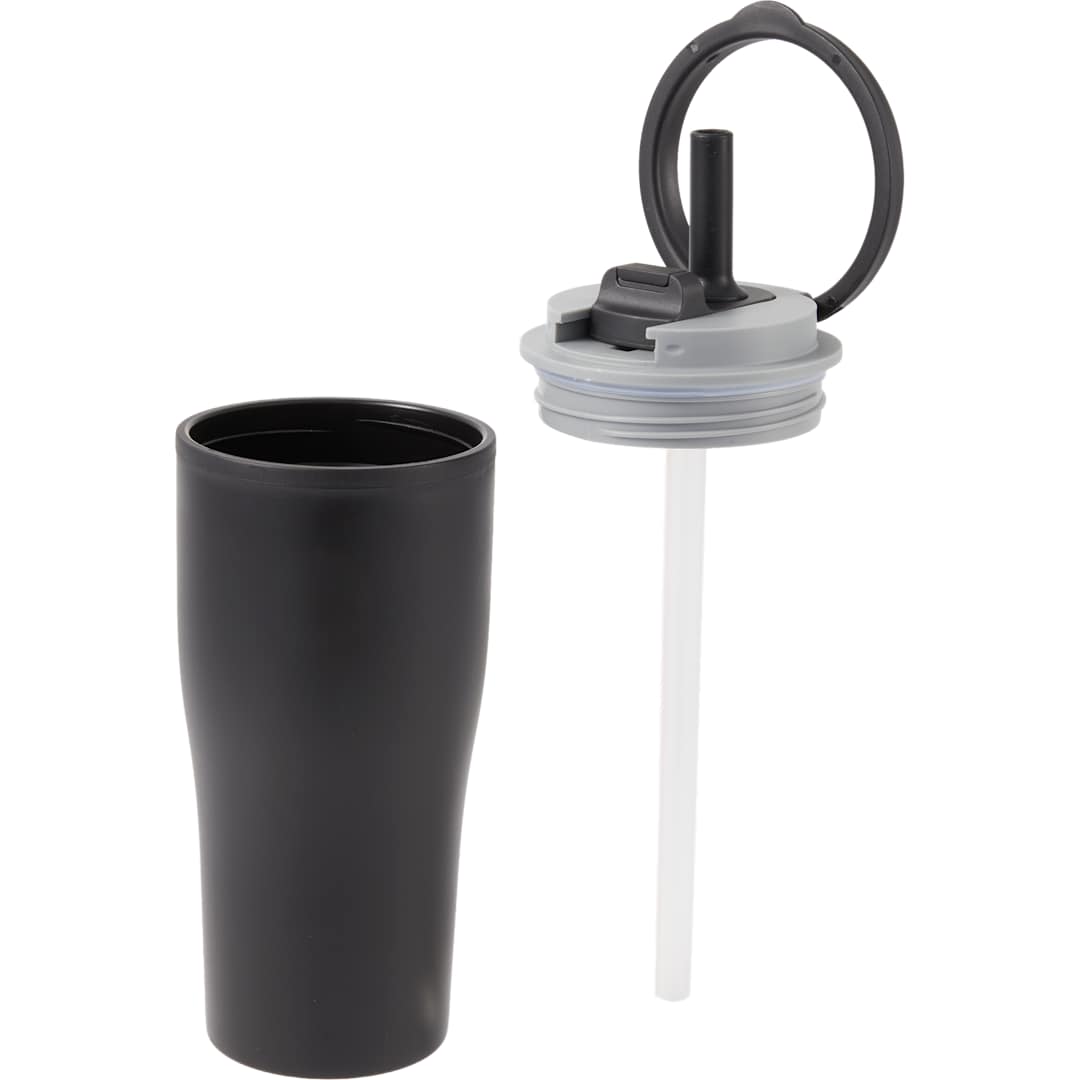 Tango RPP Tumbler w/ Silicone Straw 20oz - SM-6562 Black
