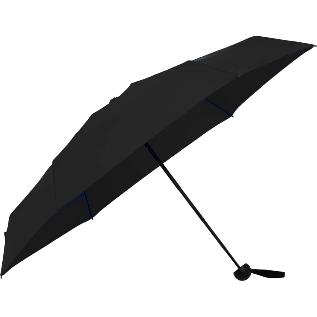 37" Recycled 5 Folding Umbrella - SM-8182 Black