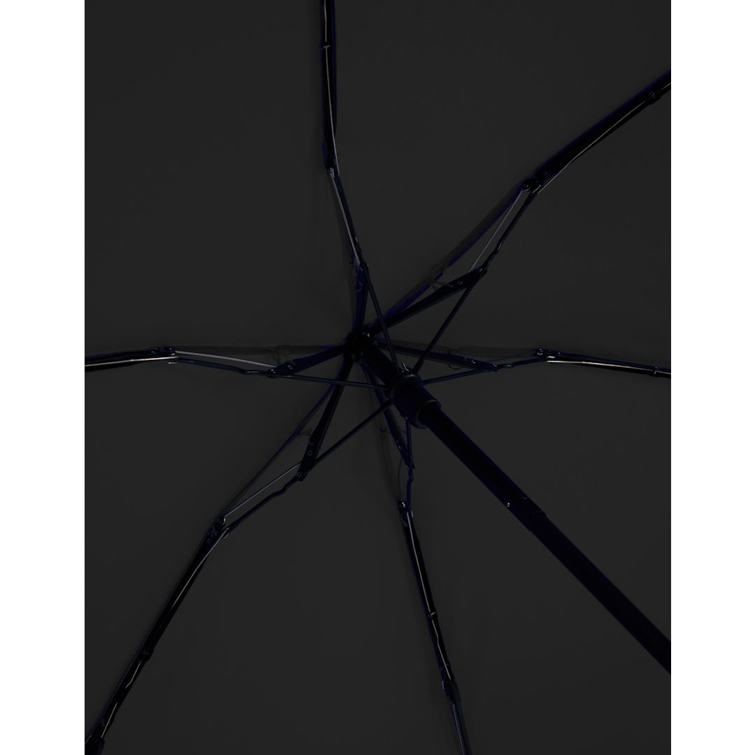 37" Recycled 5 Folding Umbrella - SM-8182 Black