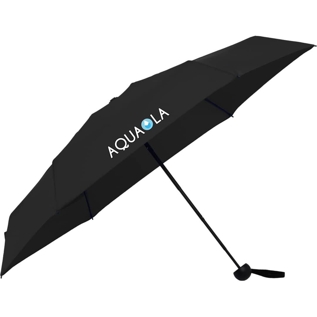 37" Recycled 5 Folding Umbrella - SM-8182 Black