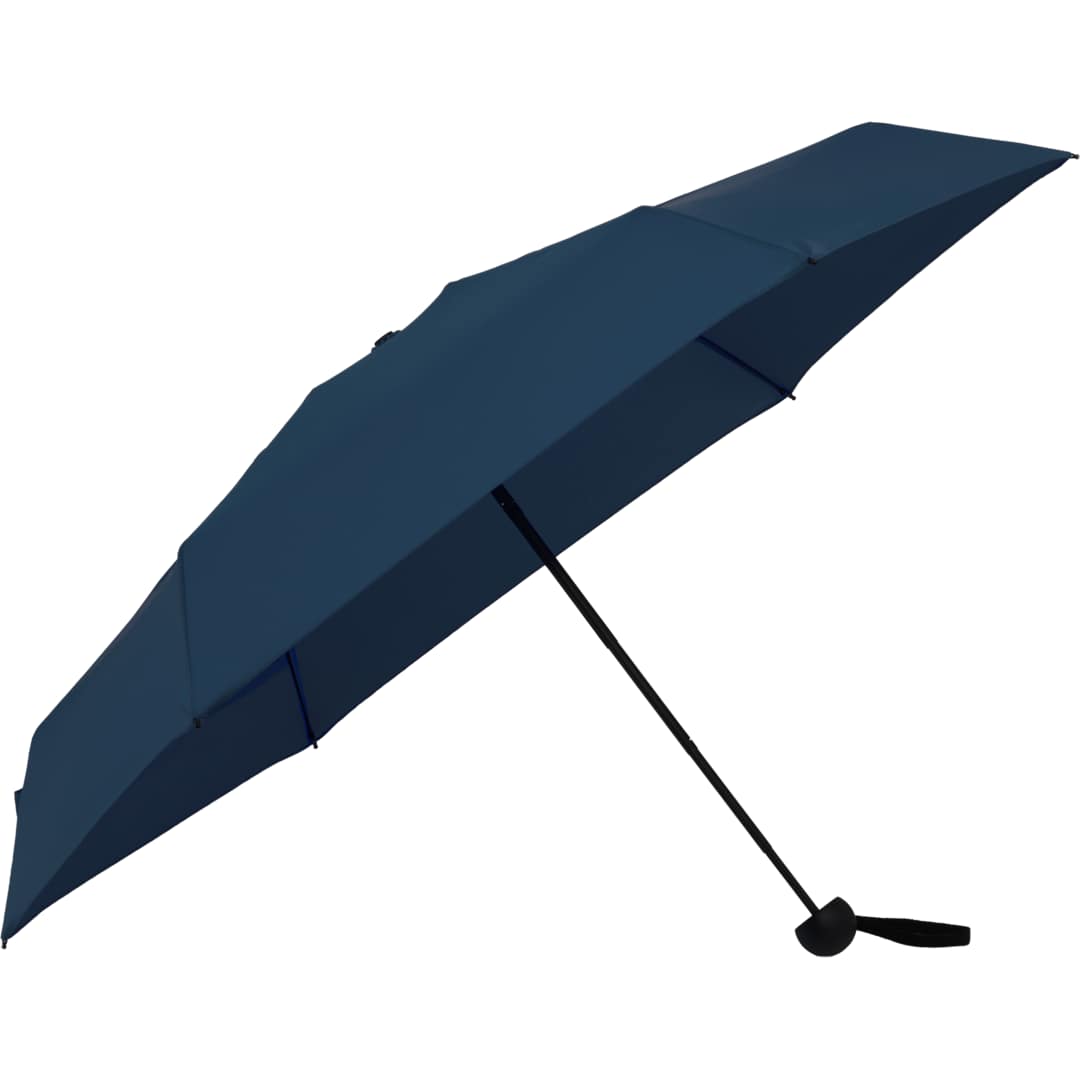 37" Recycled 5 Folding Umbrella - SM-8182 Blue