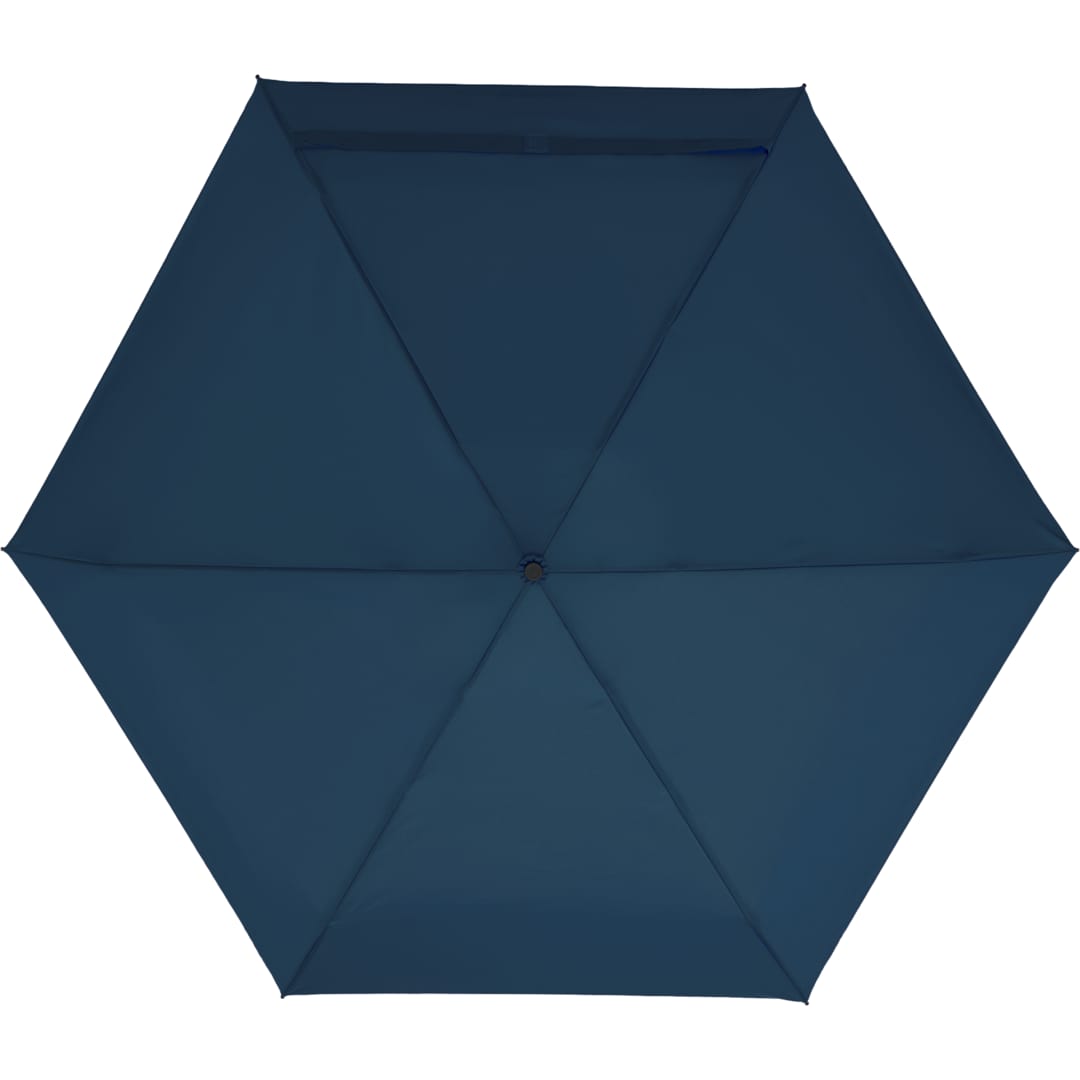 37" Recycled 5 Folding Umbrella - SM-8182 Blue