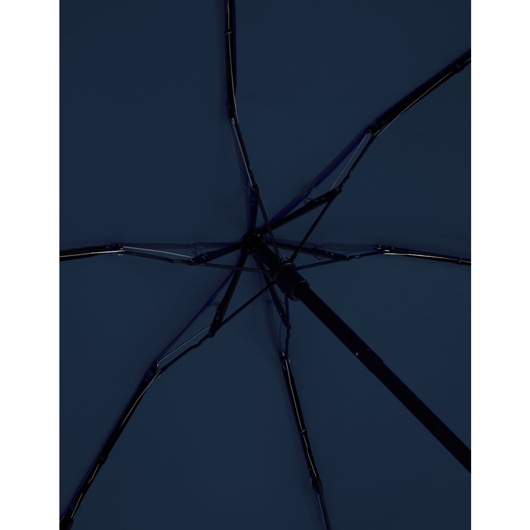 37" Recycled 5 Folding Umbrella - SM-8182 Blue