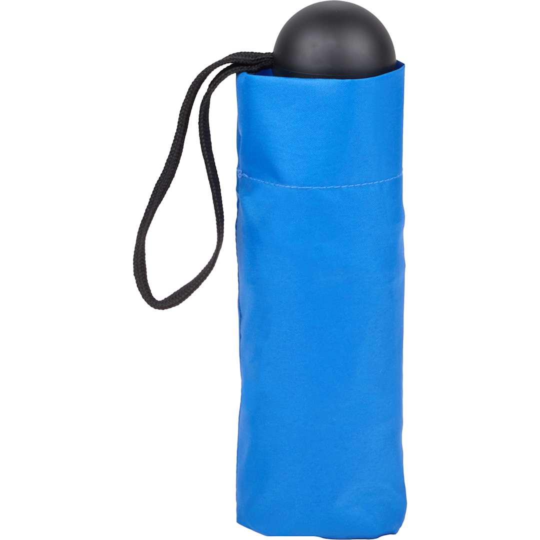 37" Recycled 5 Folding Umbrella - SM-8182 Blue
