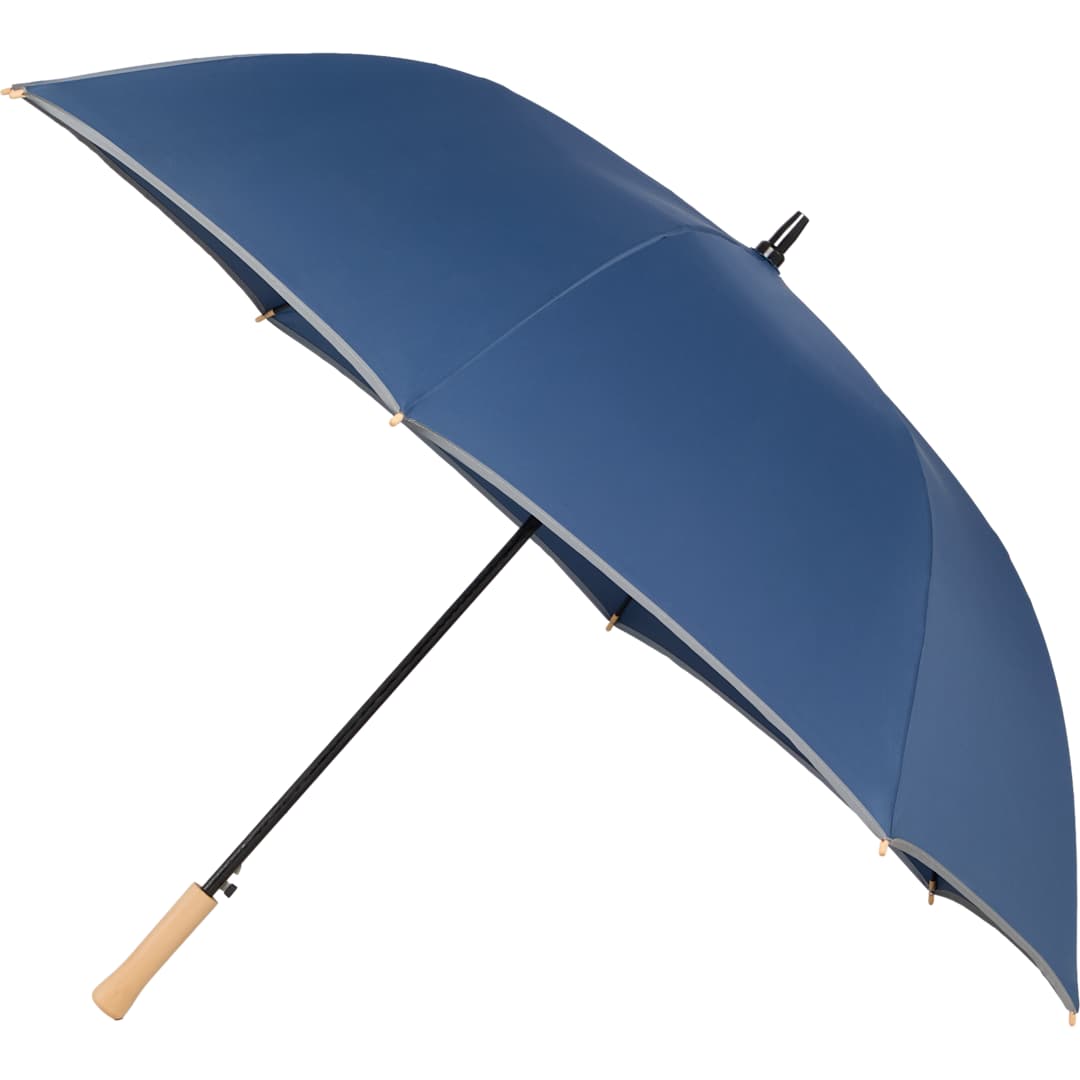 Bullet 60" Auto Open Umbrella w/ Reflective Trim - SM-8183 Blue